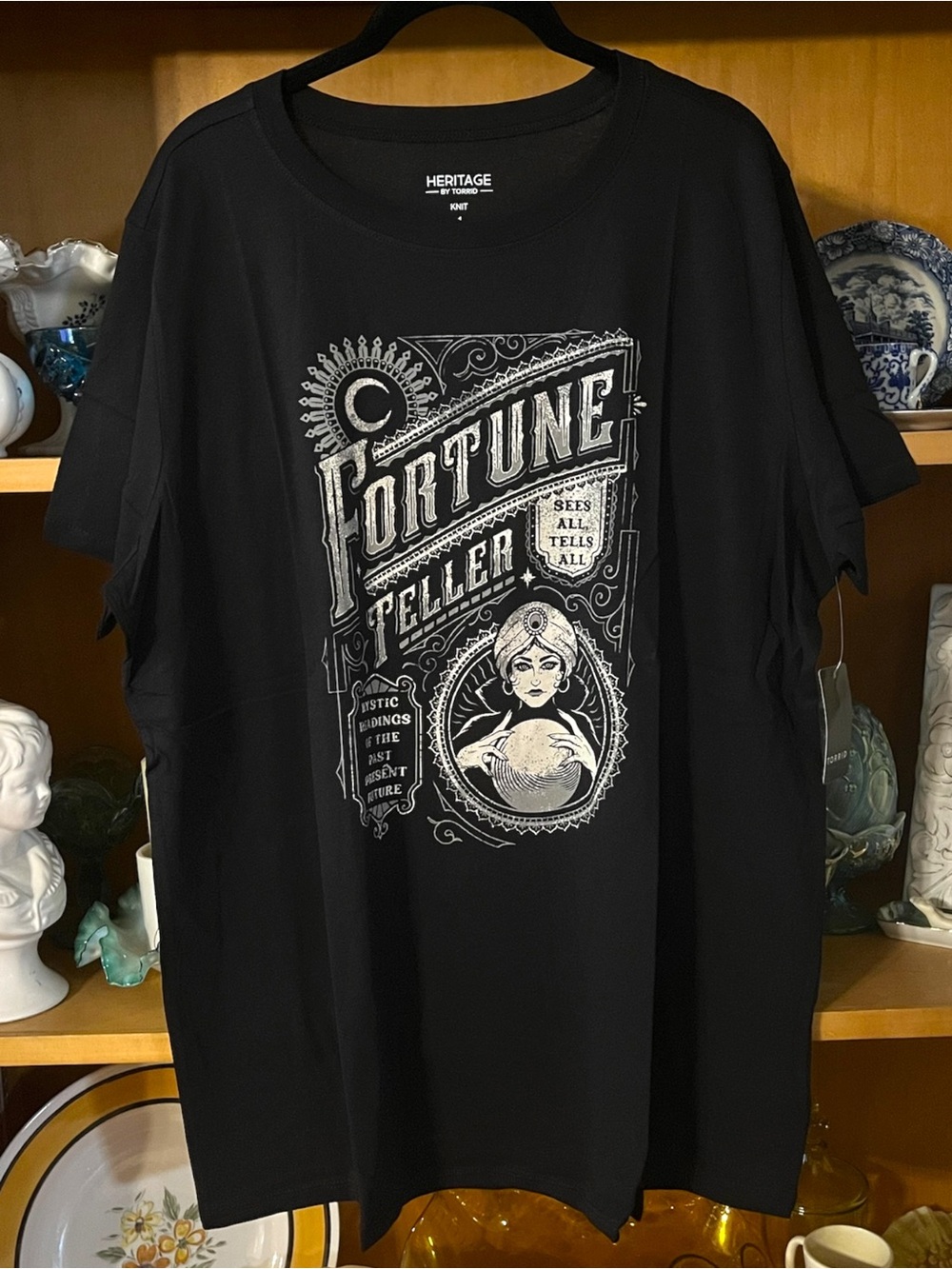 Torrid Fortune Teller Classic Fit Heritage Jersey Crew Tee Size 1